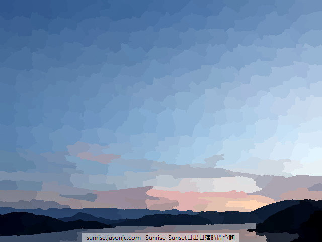 （日出日落時間Sunrise&Sunset）烈嶼鄉Lieyu Township（台灣金門縣Kinmen County, Taiwan）